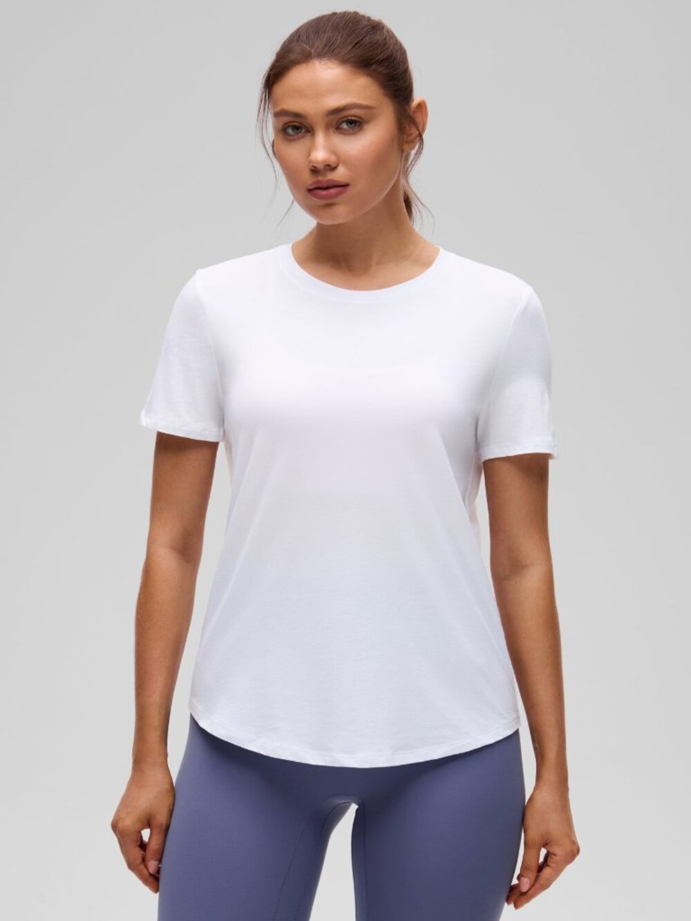 Pima Cotton Round Neck Short Sleeve